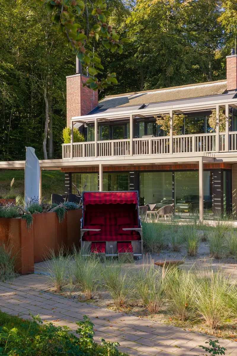 Das Haus mit Dünengarten und Strandkorb